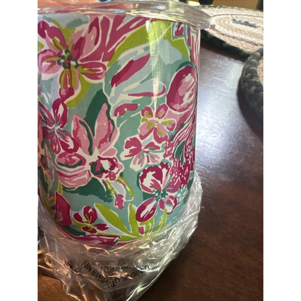 Lilly Pulitzer Travel Tumbler NEW Floral Print NIB